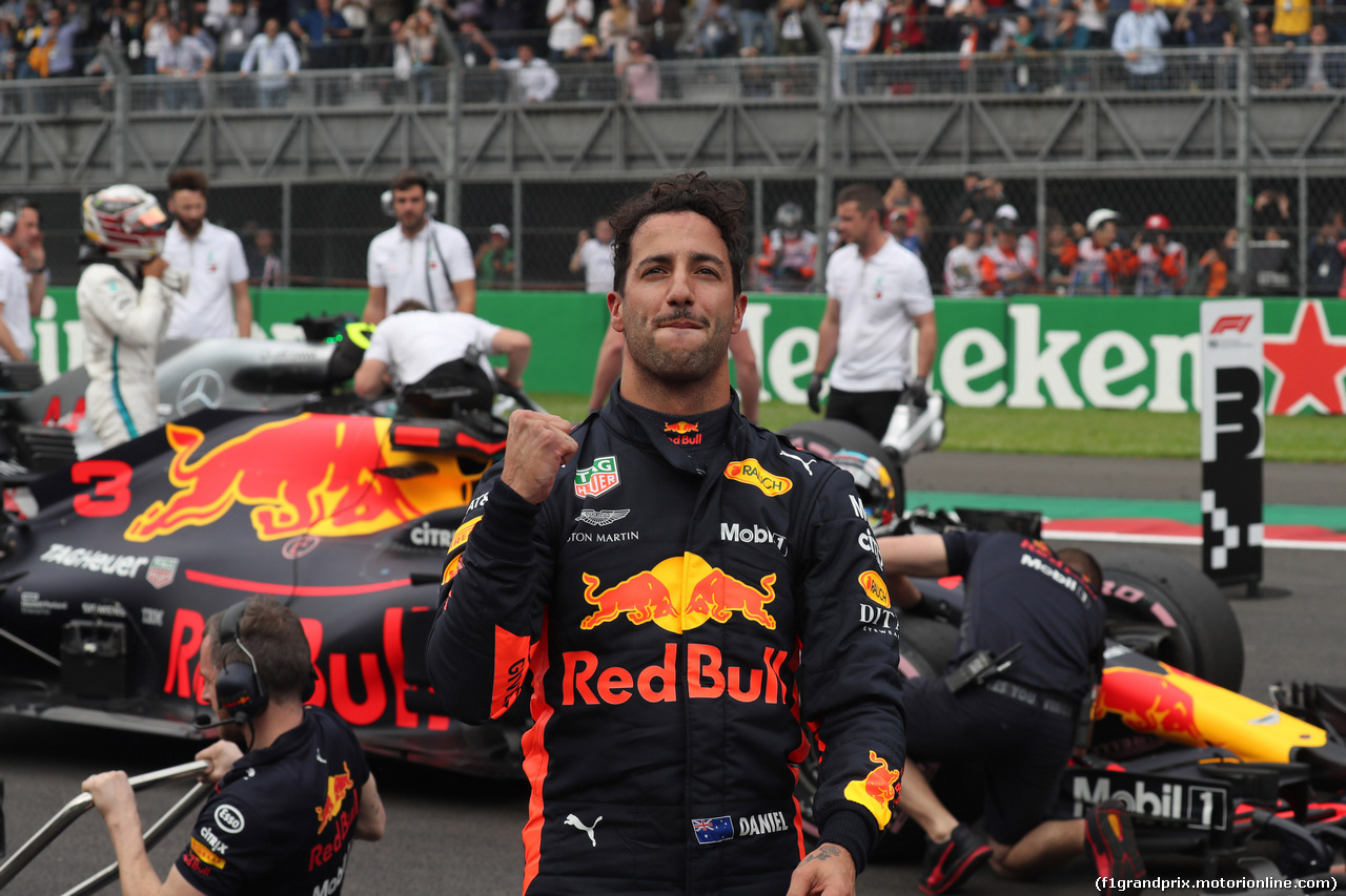 GP MESSICO, 27.10.2018 - Qualifiche, Daniel Ricciardo (AUS) Red Bull Racing RB14 pole position