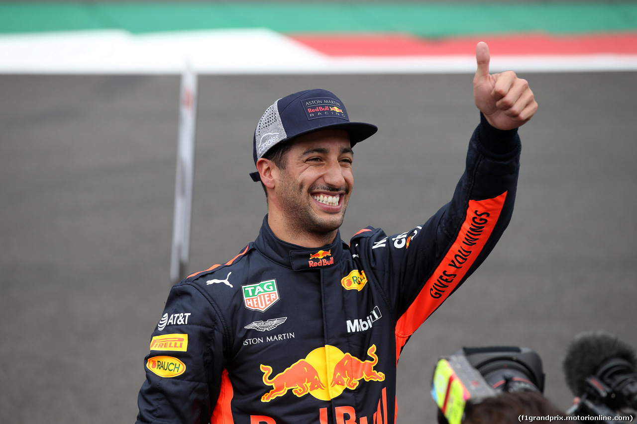 GP MESSICO, 27.10.2018 - Qualifiche, Daniel Ricciardo (AUS) Red Bull Racing RB14 pole position