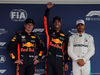 GP MESSICO, 27.10.2018 - Qualifiche, 2nd place Max Verstappen (NED) Red Bull Racing RB14, Daniel Ricciardo (AUS) Red Bull Racing RB14 pole position e 3rd place Lewis Hamilton (GBR) Mercedes AMG F1 W09