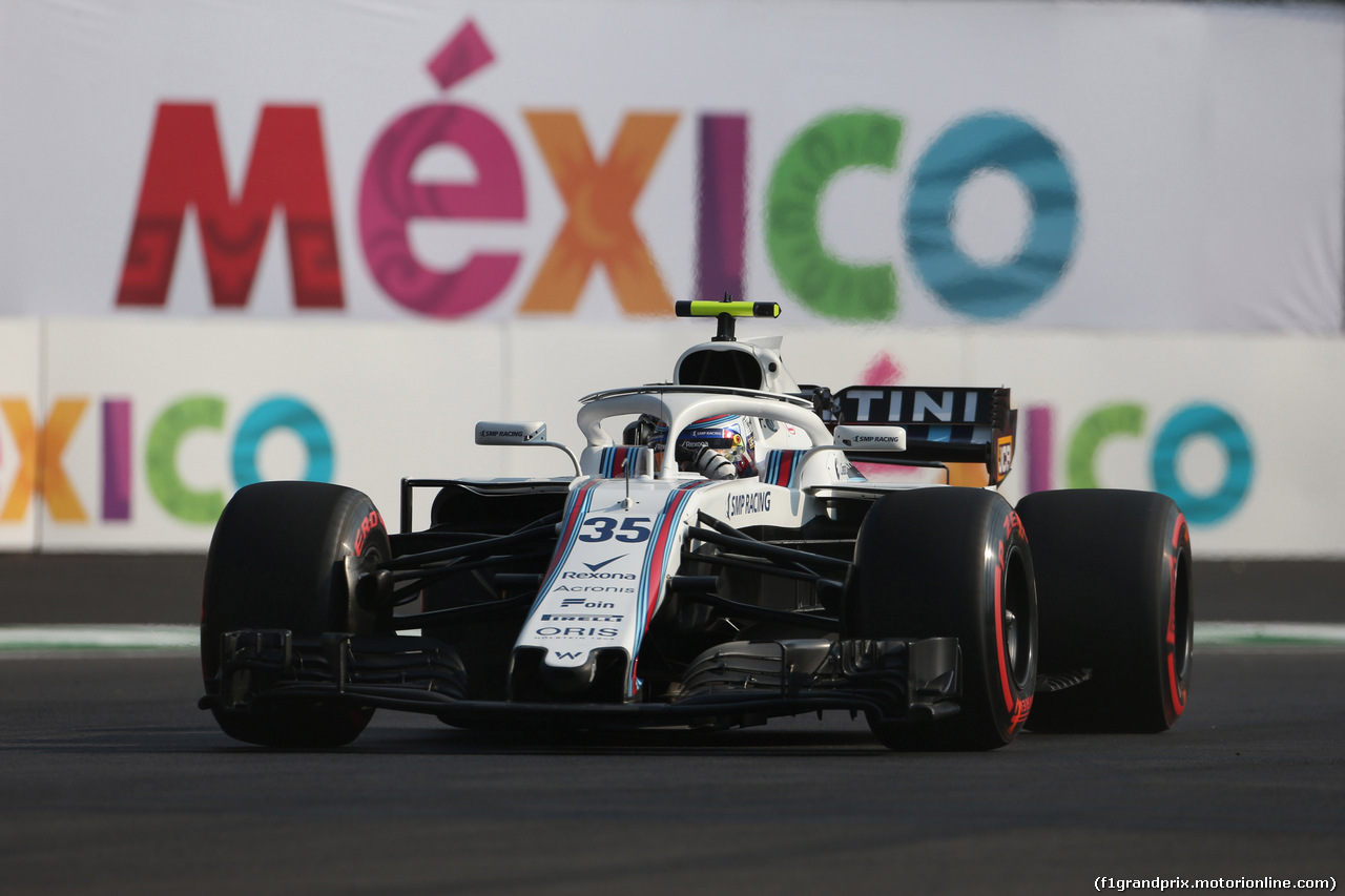 GP MESSICO, 26.10.2018 - Prove Libere 1, Sergey Sirotkin (RUS) Williams FW41