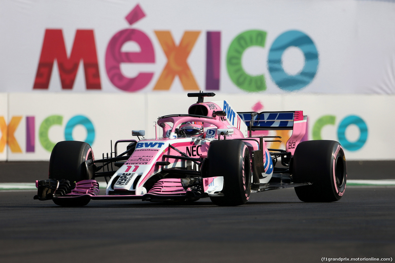 GP MESSICO, 26.10.2018 - Prove Libere 1, Sergio Perez (MEX) Racing Point Force India F1 VJM11