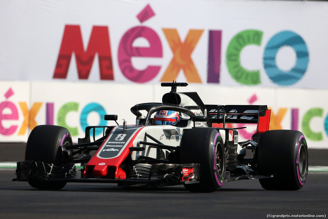 GP MESSICO, 26.10.2018 - Prove Libere 1, Romain Grosjean (FRA) Haas F1 Team VF-18