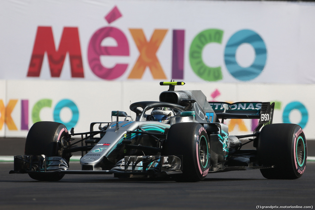 GP MESSICO, 26.10.2018 - Prove Libere 1, Valtteri Bottas (FIN) Mercedes AMG F1 W09