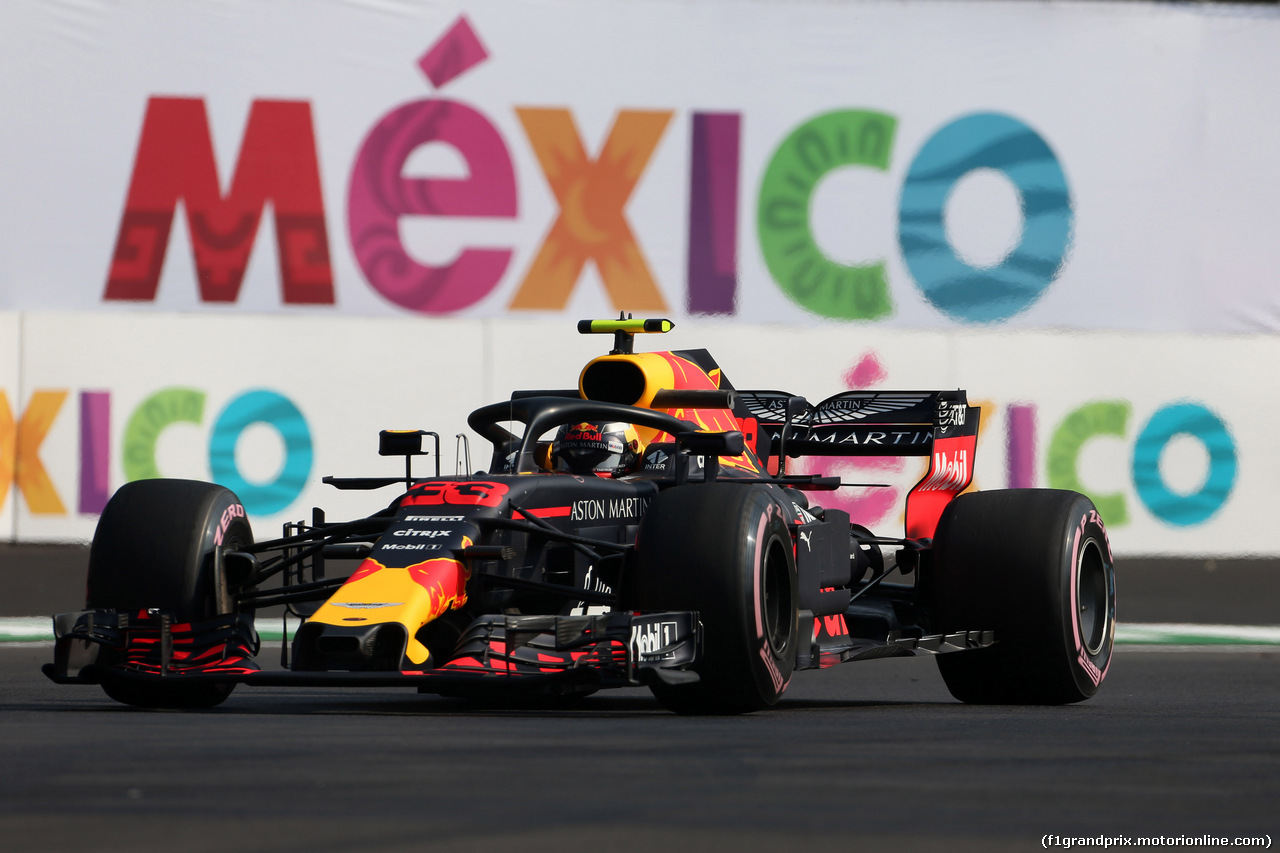 GP MESSICO, 26.10.2018 - Prove Libere 1, Max Verstappen (NED) Red Bull Racing RB14