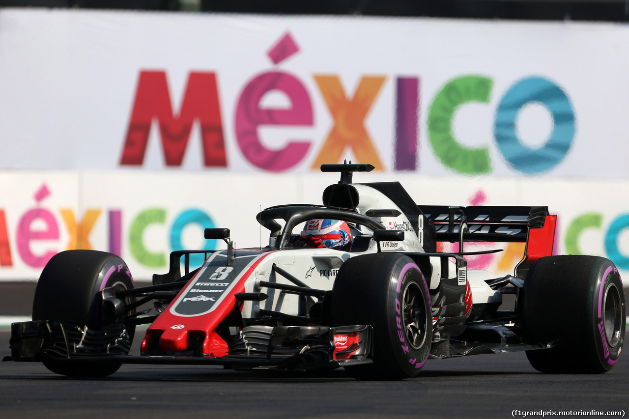 GP MESSICO, 26.10.2018 - Prove Libere 1, Romain Grosjean (FRA) Haas F1 Team VF-18