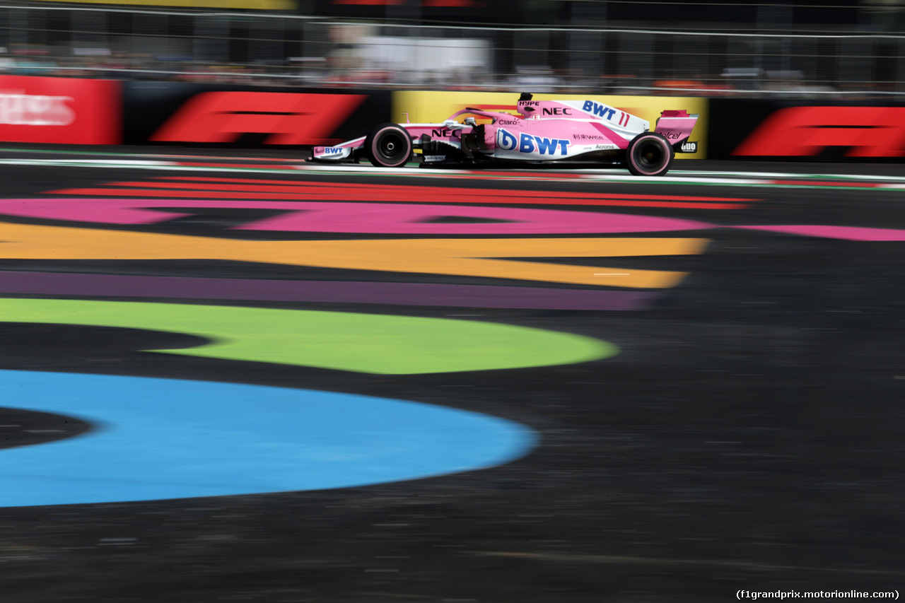 GP MESSICO, 26.10.2018 - Prove Libere 1, Sergio Perez (MEX) Racing Point Force India F1 VJM11