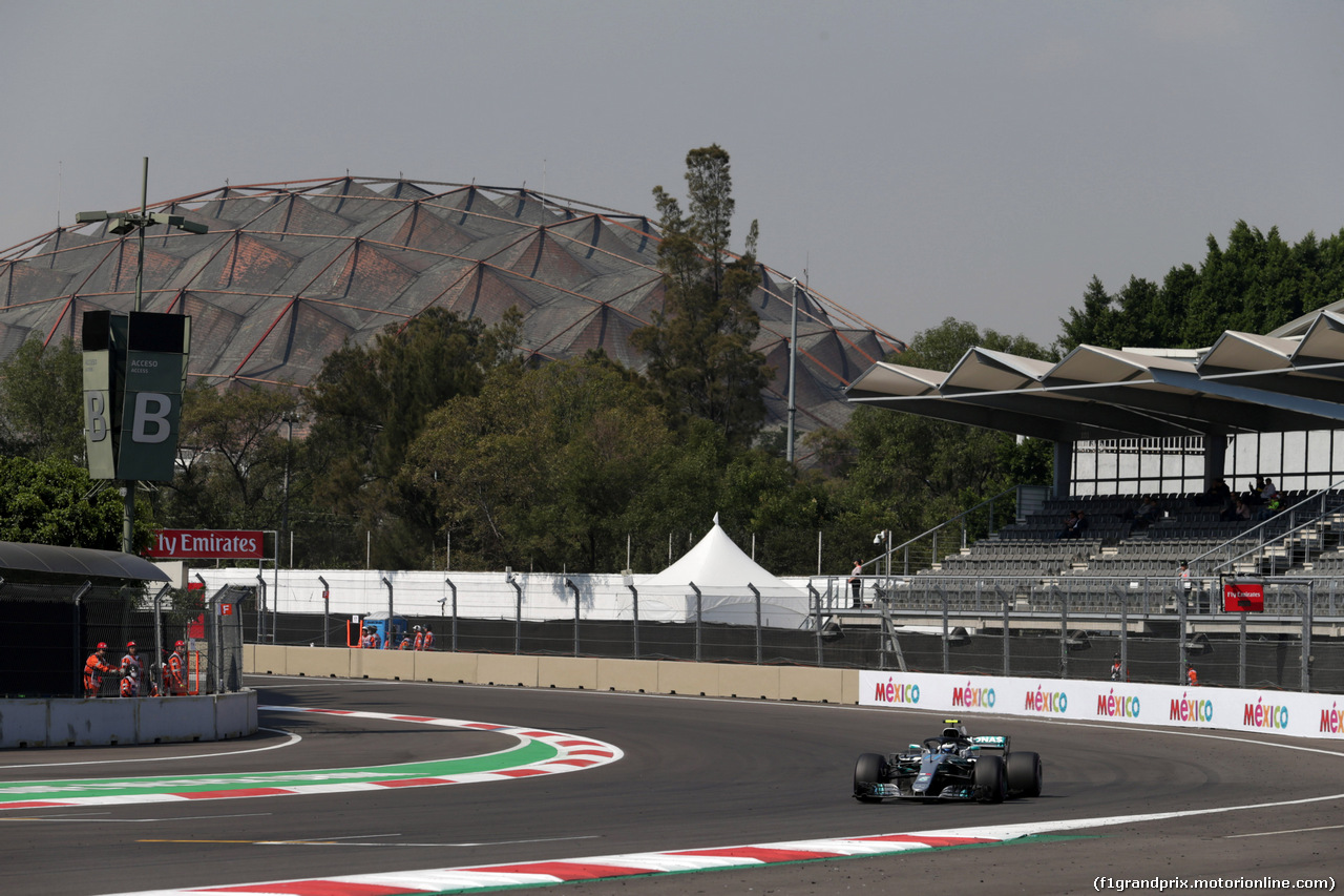 GP MESSICO, 26.10.2018 - Prove Libere 1, Valtteri Bottas (FIN) Mercedes AMG F1 W09