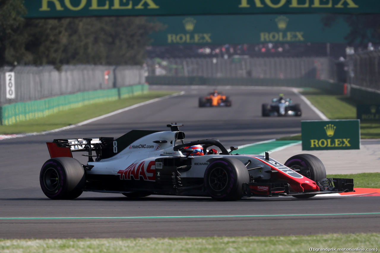 GP MESSICO, 26.10.2018 - Prove Libere 1, Romain Grosjean (FRA) Haas F1 Team VF-18