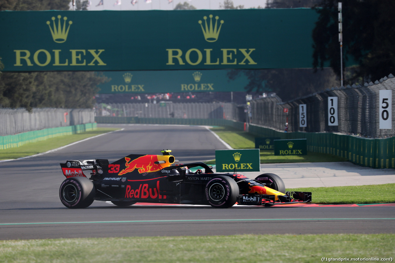 GP MESSICO, 26.10.2018 - Prove Libere 1, Max Verstappen (NED) Red Bull Racing RB14