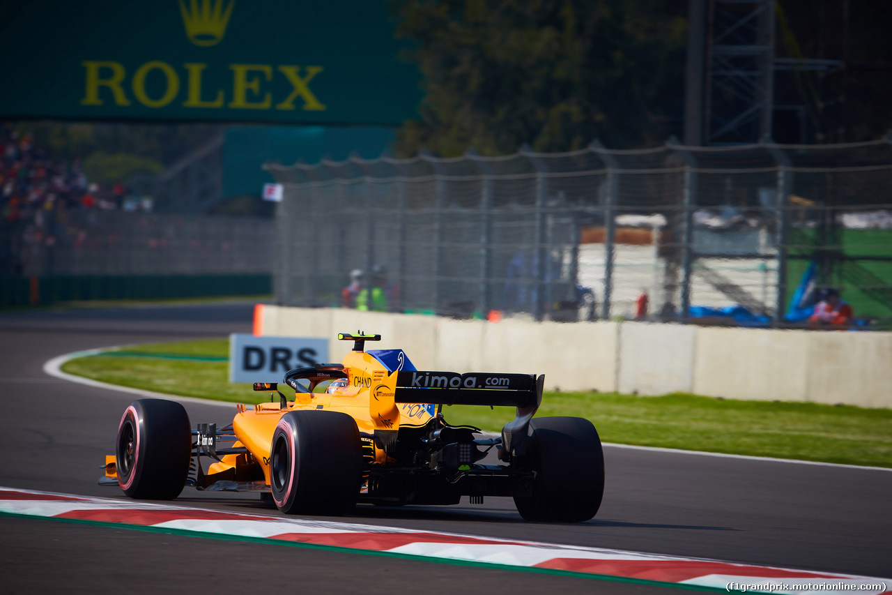 GP MESSICO, 26.10.2018 - Prove Libere 1, Stoffel Vandoorne (BEL) McLaren MCL33