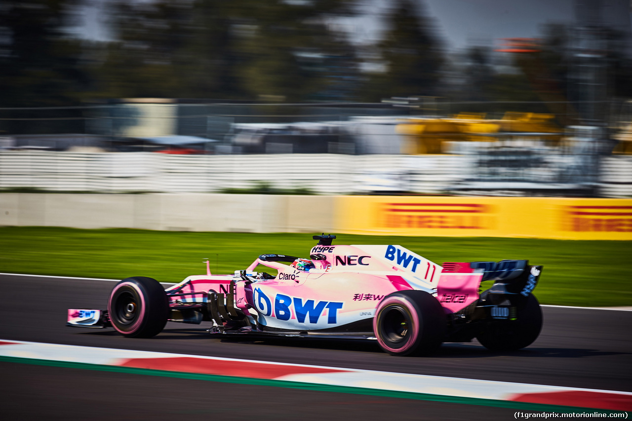 GP MESSICO, 26.10.2018 - Prove Libere 1, Sergio Perez (MEX) Racing Point Force India F1 VJM11