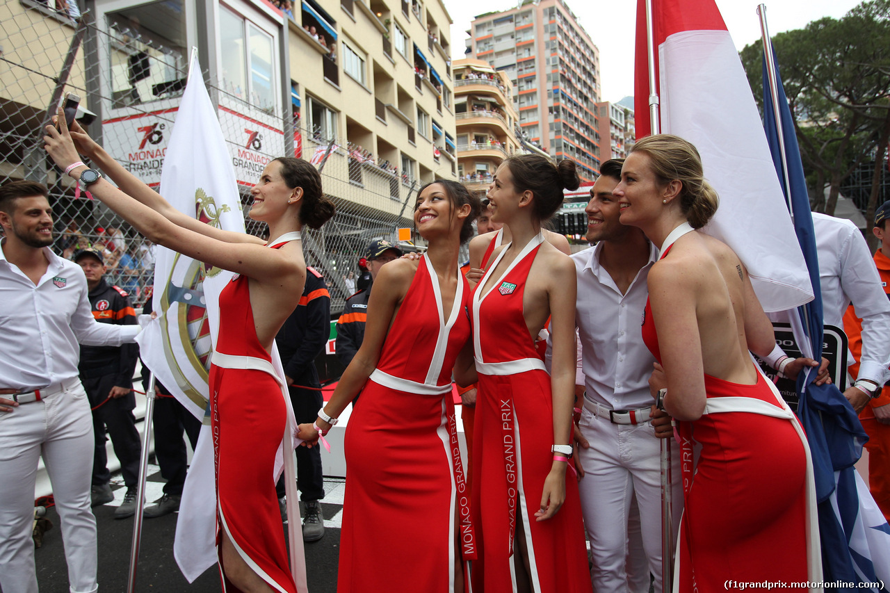 GP MONACO, 27.05.2018 - Gara, griglia Ragazzas