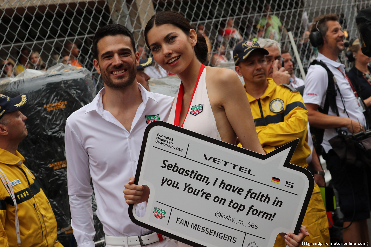 GP MONACO, 27.05.2018 - Gara, Boy e griglia Ragazza