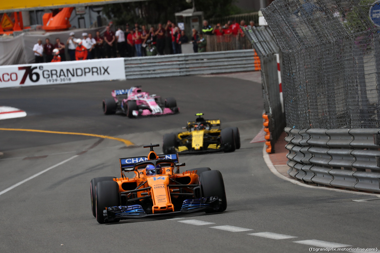 GP MONACO, 27.05.2018 - Gara, Fernando Alonso (ESP) McLaren MCL33