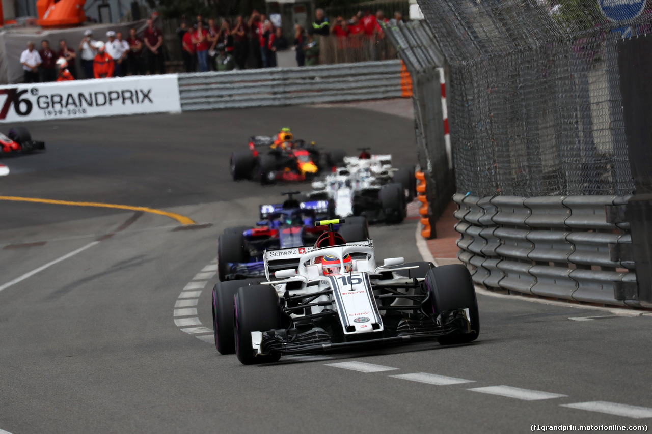 GP MONACO, 27.05.2018 - Gara, Charles Leclerc (MON) Sauber C37