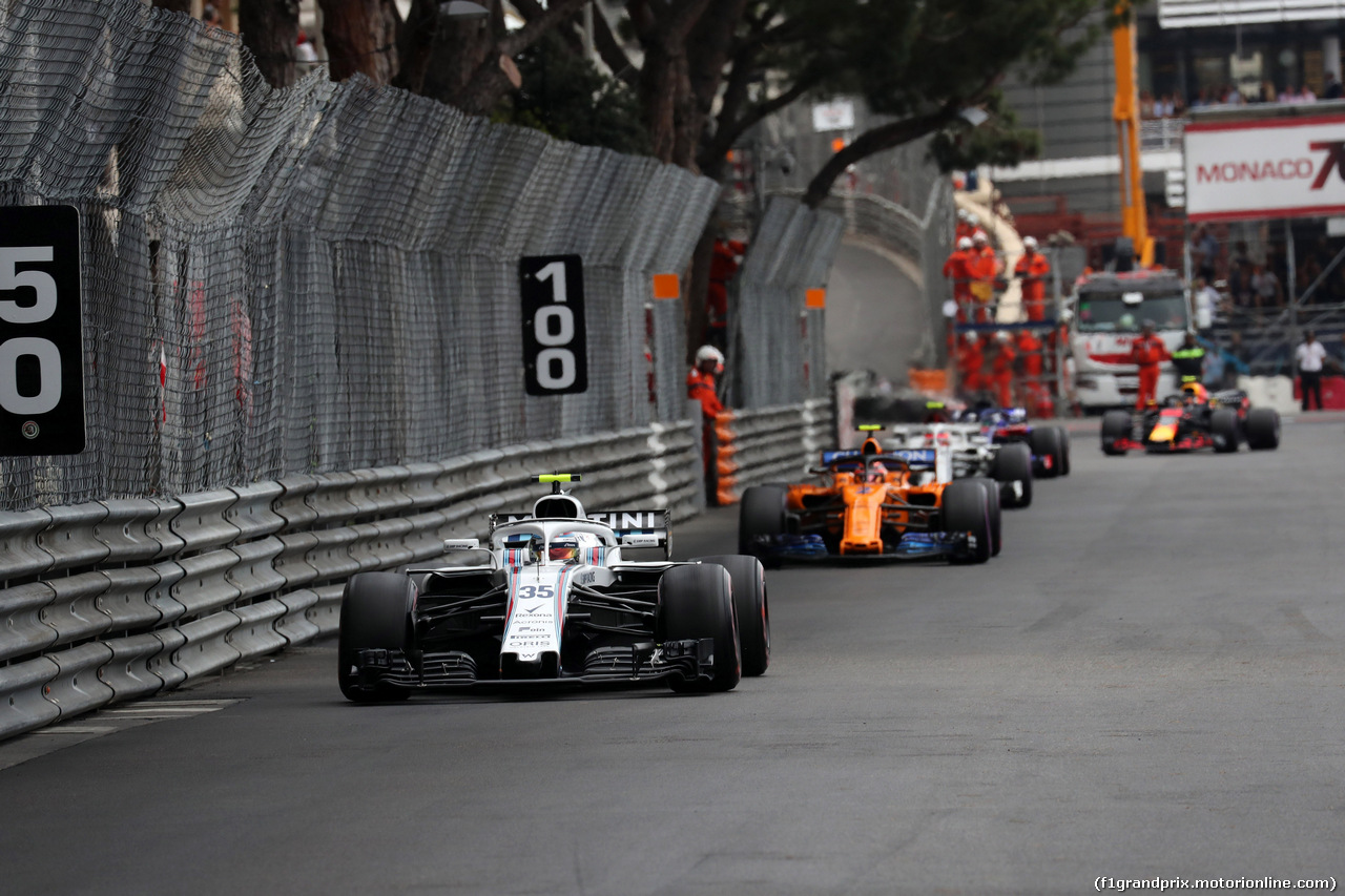 GP MONACO, 27.05.2018 - Gara, Sergey Sirotkin (RUS) Williams FW41