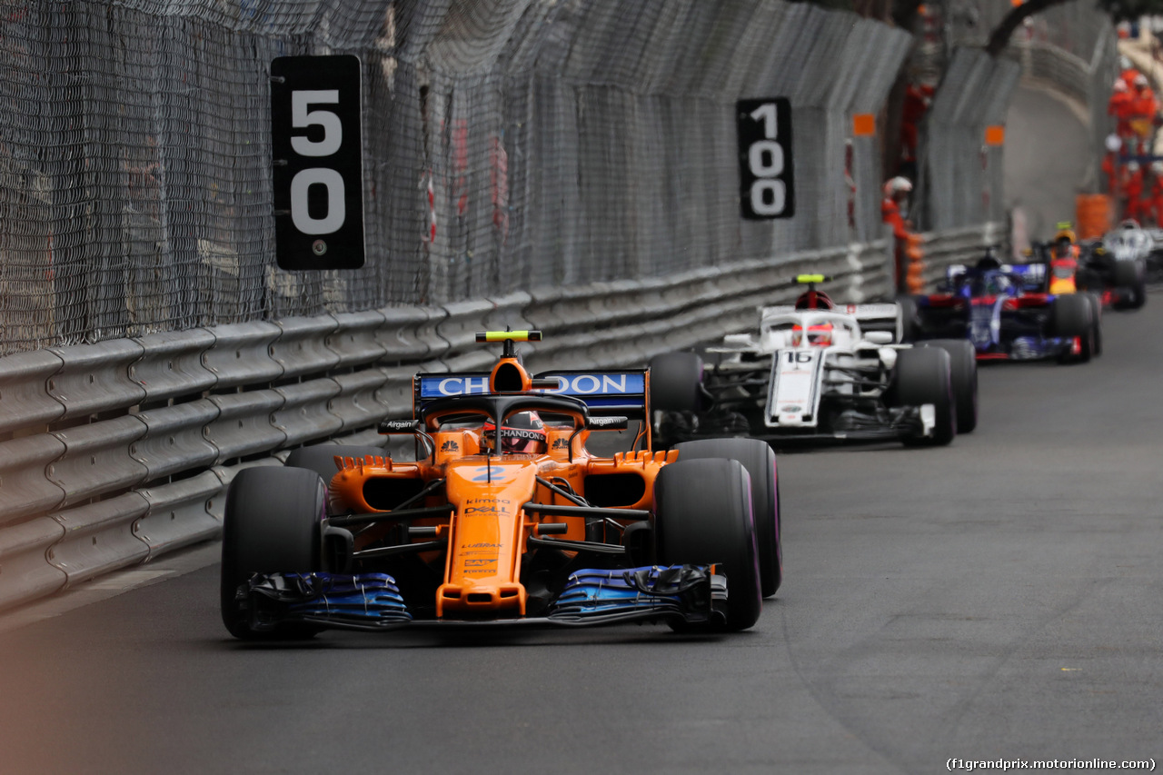 GP MONACO, 27.05.2018 - Gara, Stoffel Vandoorne (BEL) McLaren MCL33