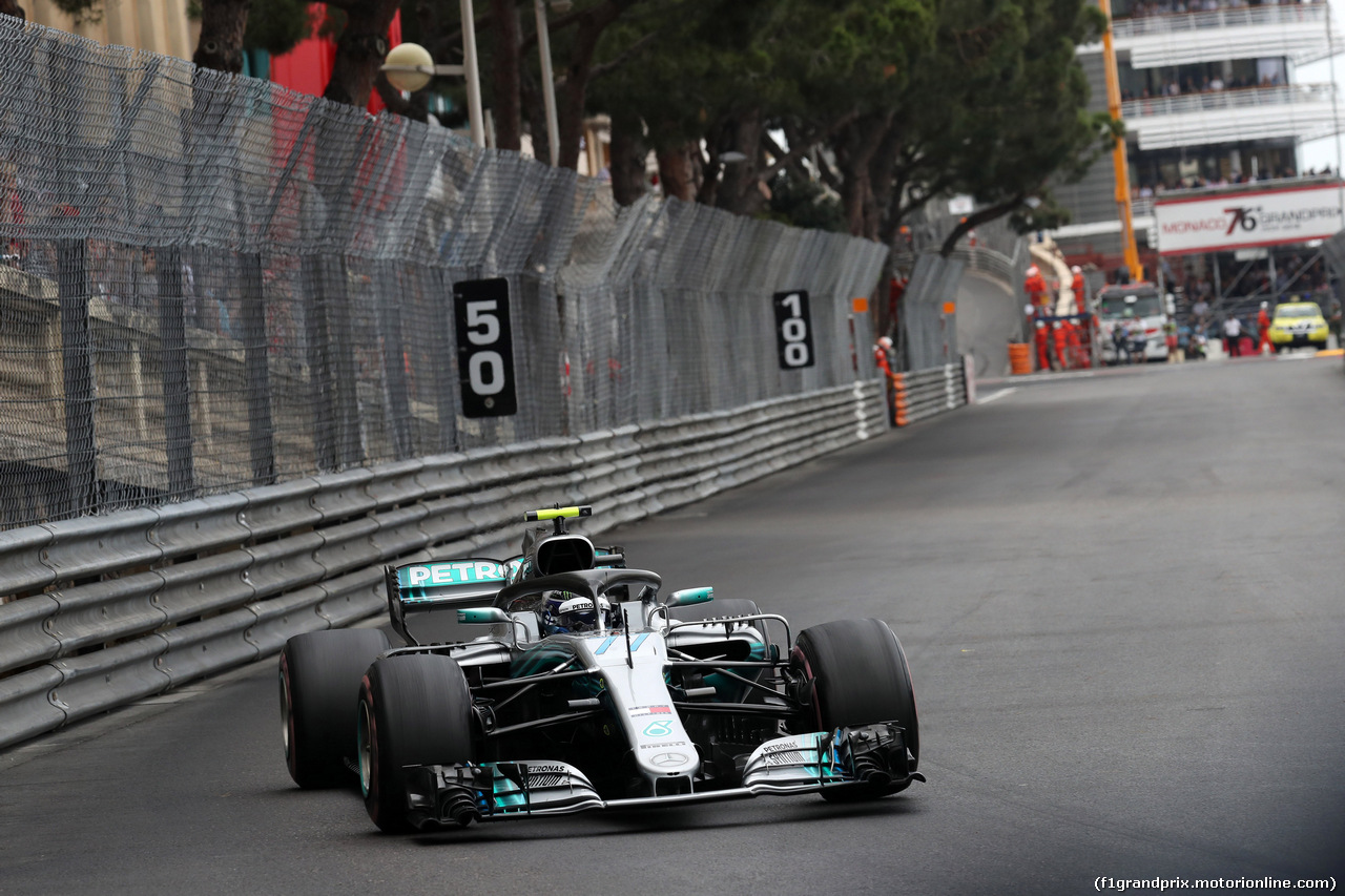 GP MONACO, 27.05.2018 - Gara, Valtteri Bottas (FIN) Mercedes AMG F1 W09