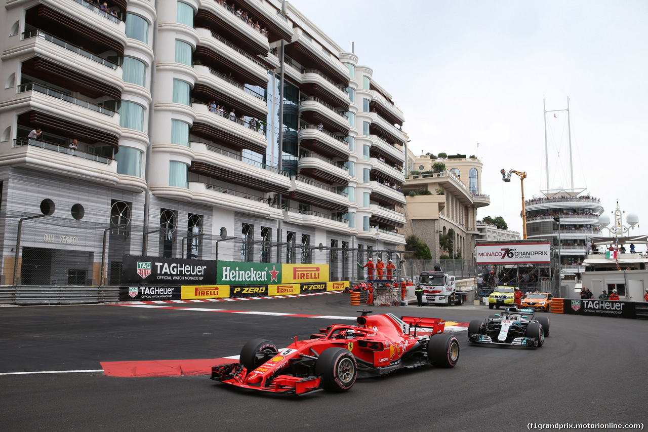 GP MONACO, 27.05.2018 - Gara, Sebastian Vettel (GER) Ferrari SF71H