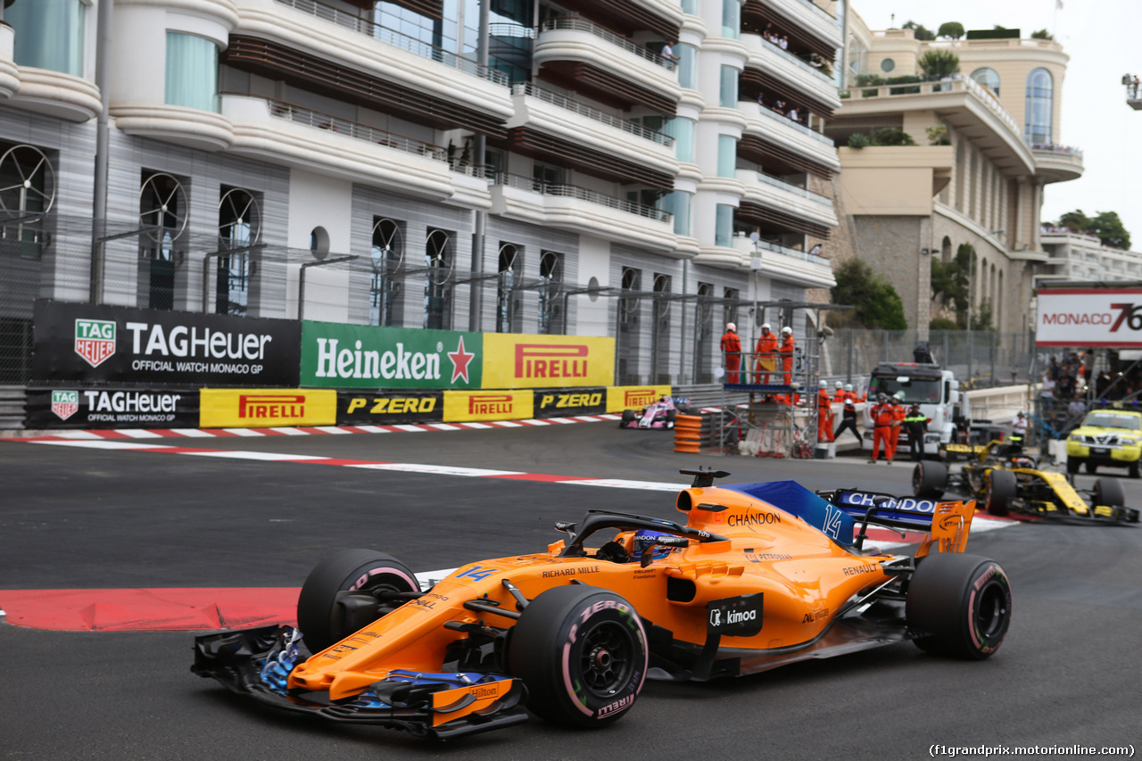 GP MONACO, 27.05.2018 - Gara, Fernando Alonso (ESP) McLaren MCL33