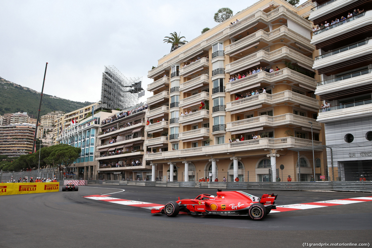 GP MONACO, 27.05.2018 - Gara, Sebastian Vettel (GER) Ferrari SF71H