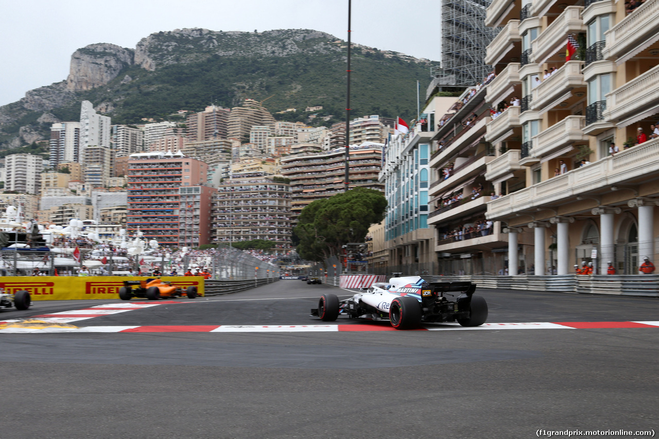 GP MONACO, 27.05.2018 - Gara, Lance Stroll (CDN) Williams FW41