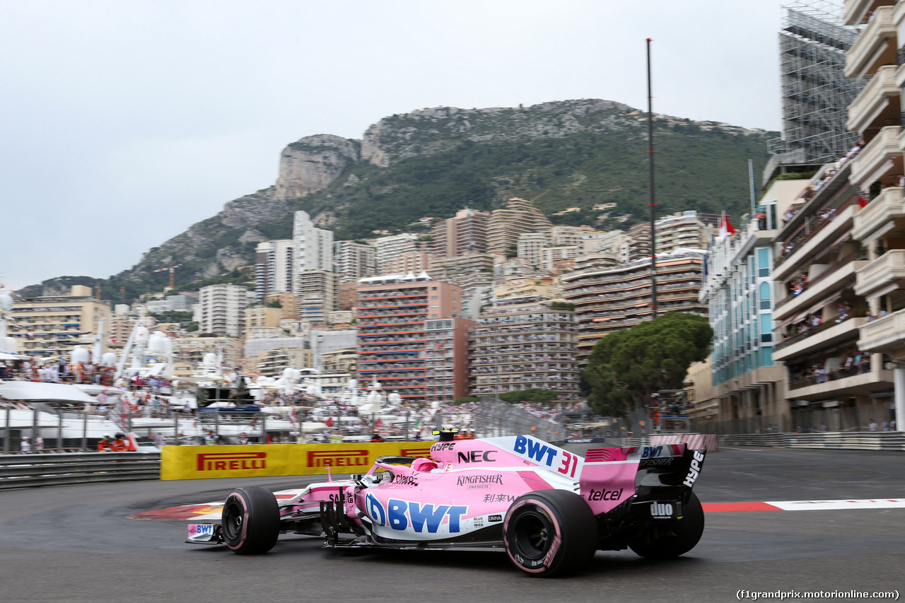 GP MONACO, 27.05.2018 - Gara, Esteban Ocon (FRA) Sahara Force India F1 VJM11