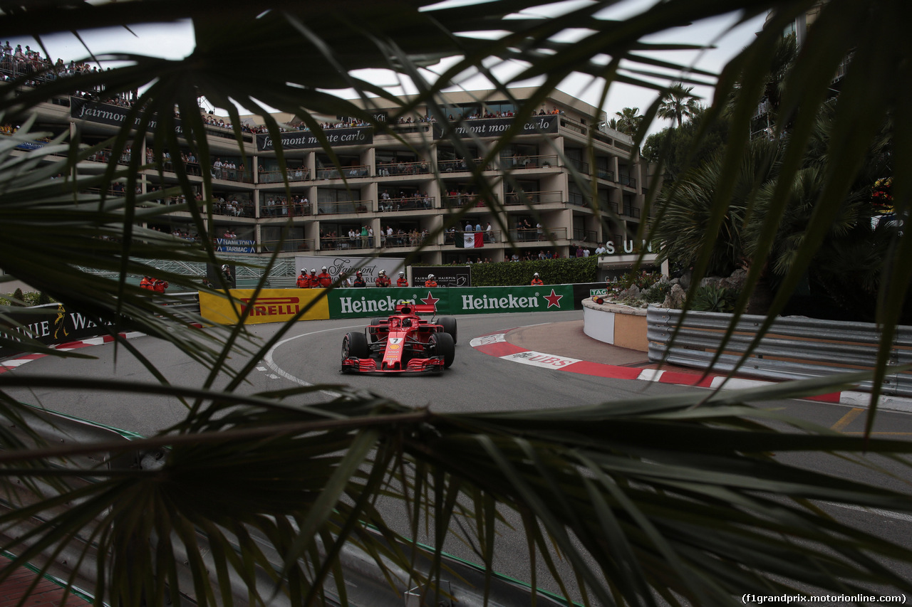 GP MONACO, 27.05.2018 - Gara, Kimi Raikkonen (FIN) Ferrari SF71H