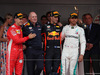 GP MONACO, 27.05.2018 - Gara, 2nd place Sebastian Vettel (GER) Ferrari SF71H, Daniel Ricciardo (AUS) Red Bull Racing RB14 e 3rd place Lewis Hamilton (GBR) Mercedes AMG F1 W09 with Adrian Newey (GBR), Red Bull Racing , Technical Operations Director