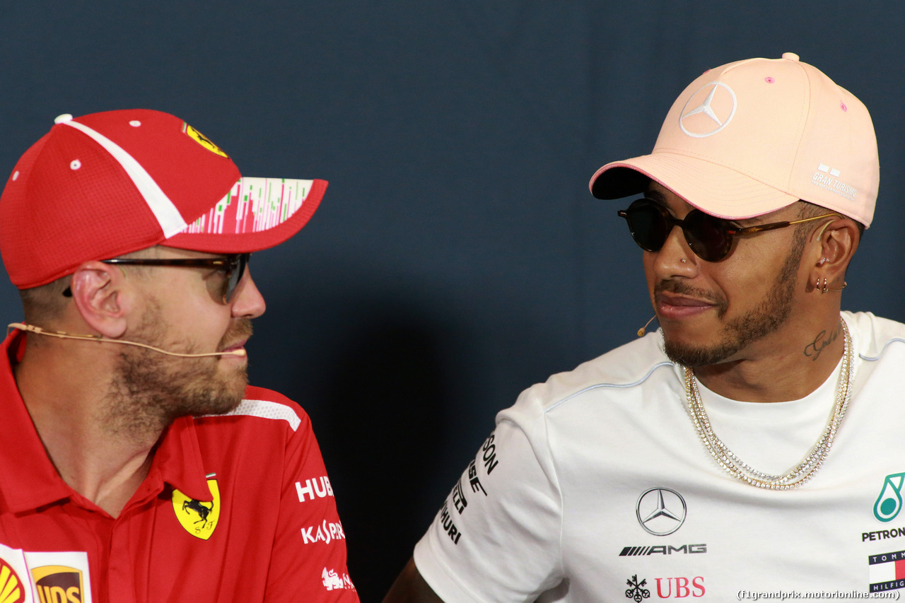 GP MONACO, 23.05.2018 - Conferenza Stampa, Charles Leclerc (MON) Sauber C37 e Sebastian Vettel (GER) Ferrari SF71H