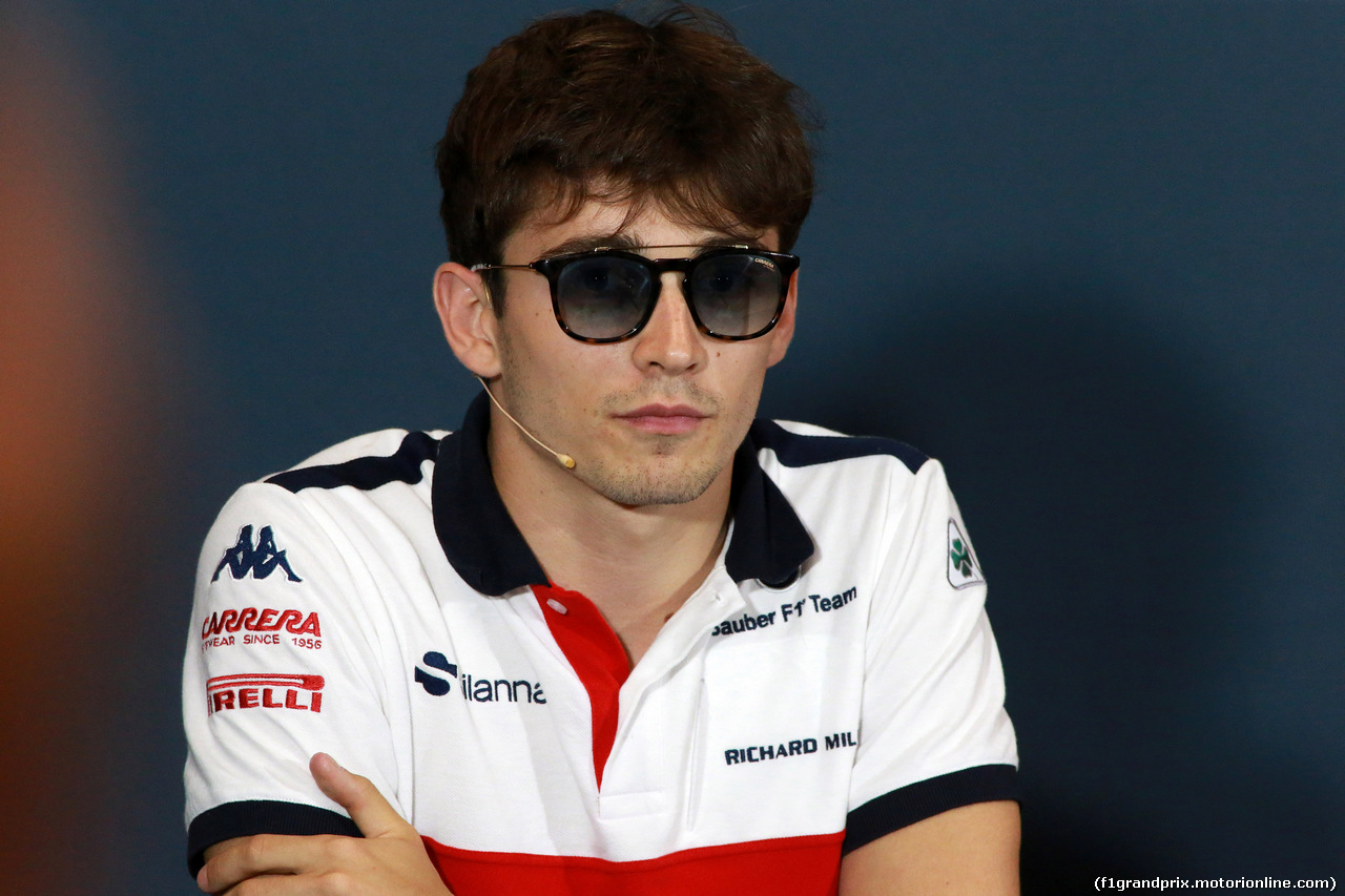 GP MONACO, 23.05.2018 - Conferenza Stampa, Charles Leclerc (MON) Sauber C37