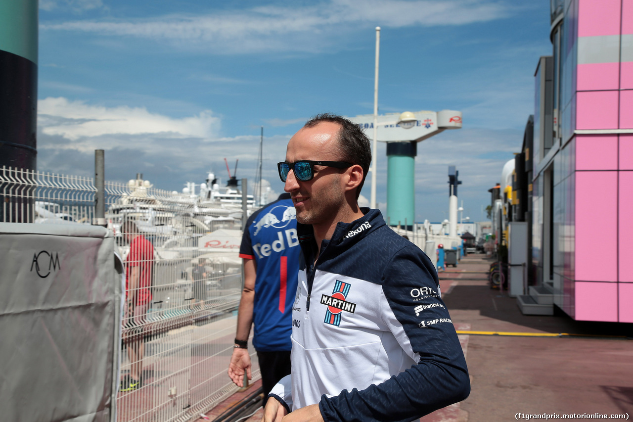 GP MONACO, 23.05.2018 - Robert Kubica (POL) Williams FW41 Reserve e Development Driver