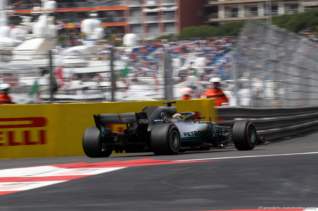 GP MONACO, 23.05.2018 - Prove Libere 1, Lewis Hamilton (GBR) Mercedes AMG F1 W09