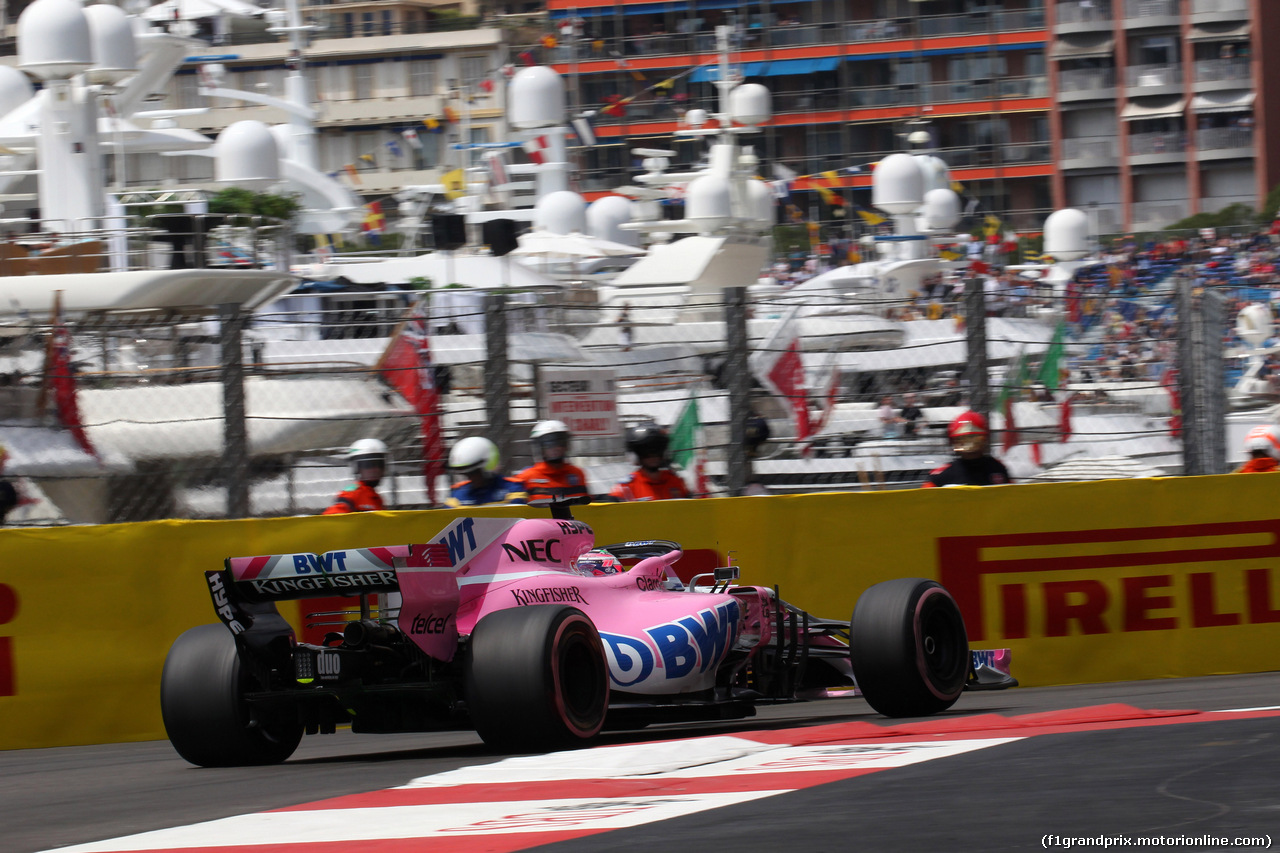 GP MONACO, 23.05.2018 - Prove Libere 1, Sergio Perez (MEX) Sahara Force India F1 VJM011