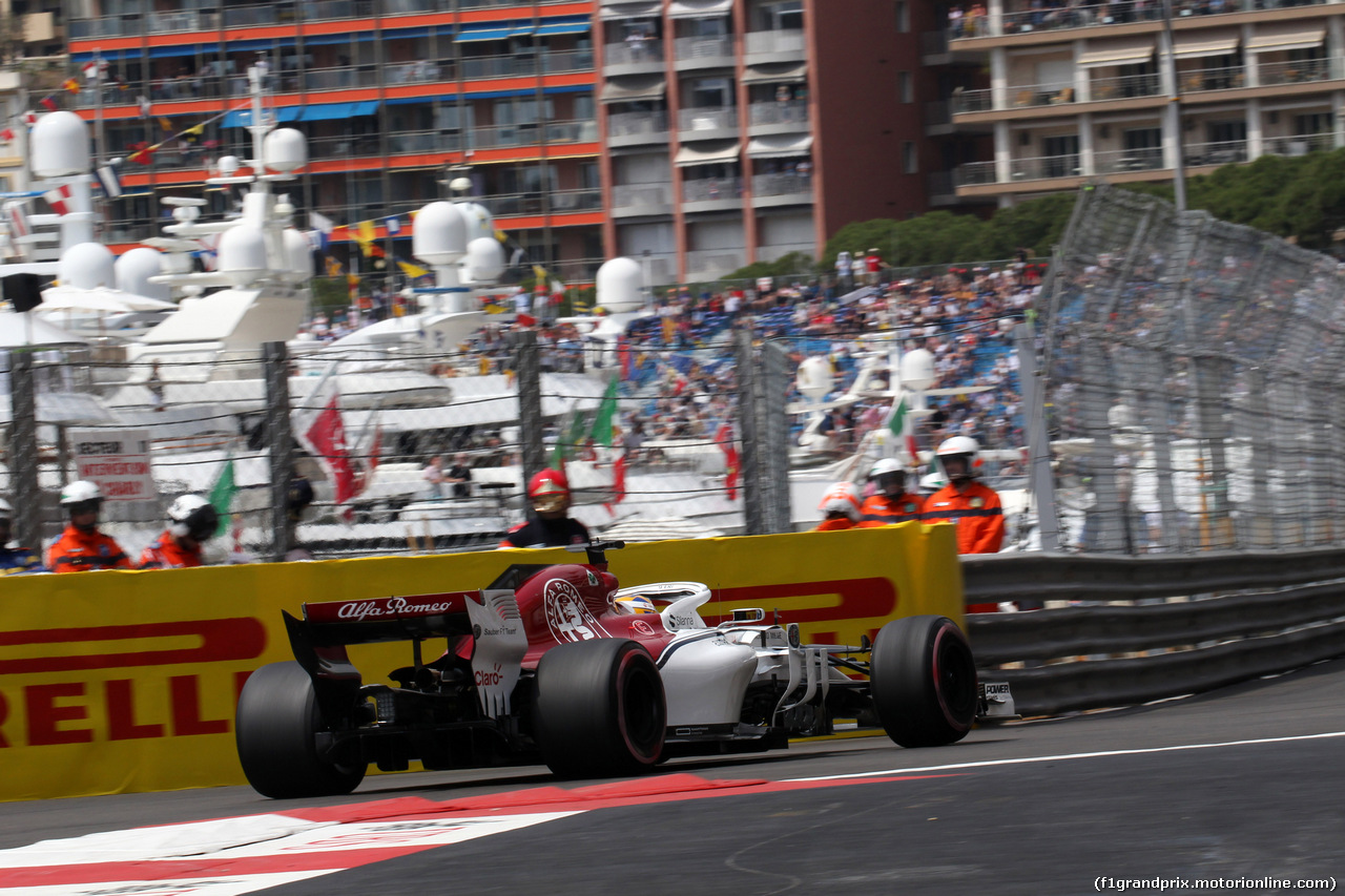 GP MONACO, 23.05.2018 - Prove Libere 1, Marcus Ericsson (SUE) Sauber C37