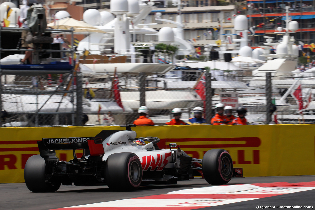 GP MONACO, 23.05.2018 - Prove Libere 1, Romain Grosjean (FRA) Haas F1 Team VF-18