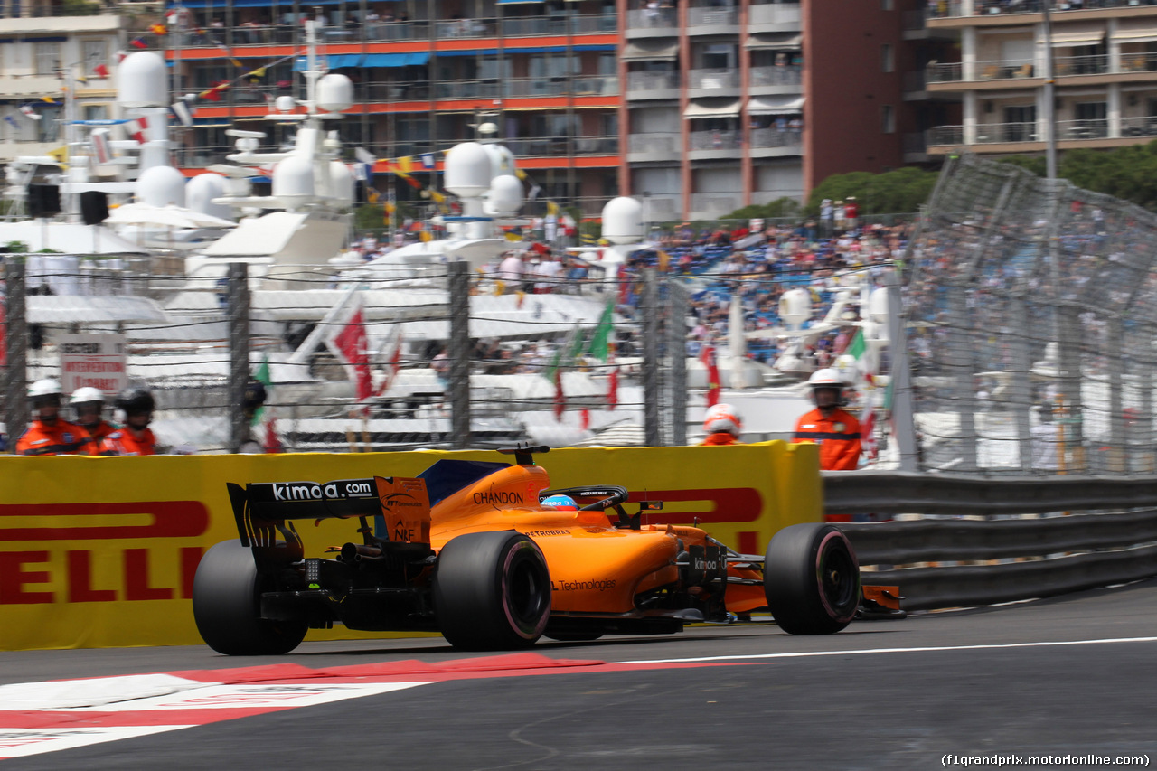 GP MONACO, 23.05.2018 - Prove Libere 1, Fernando Alonso (ESP) McLaren MCL33