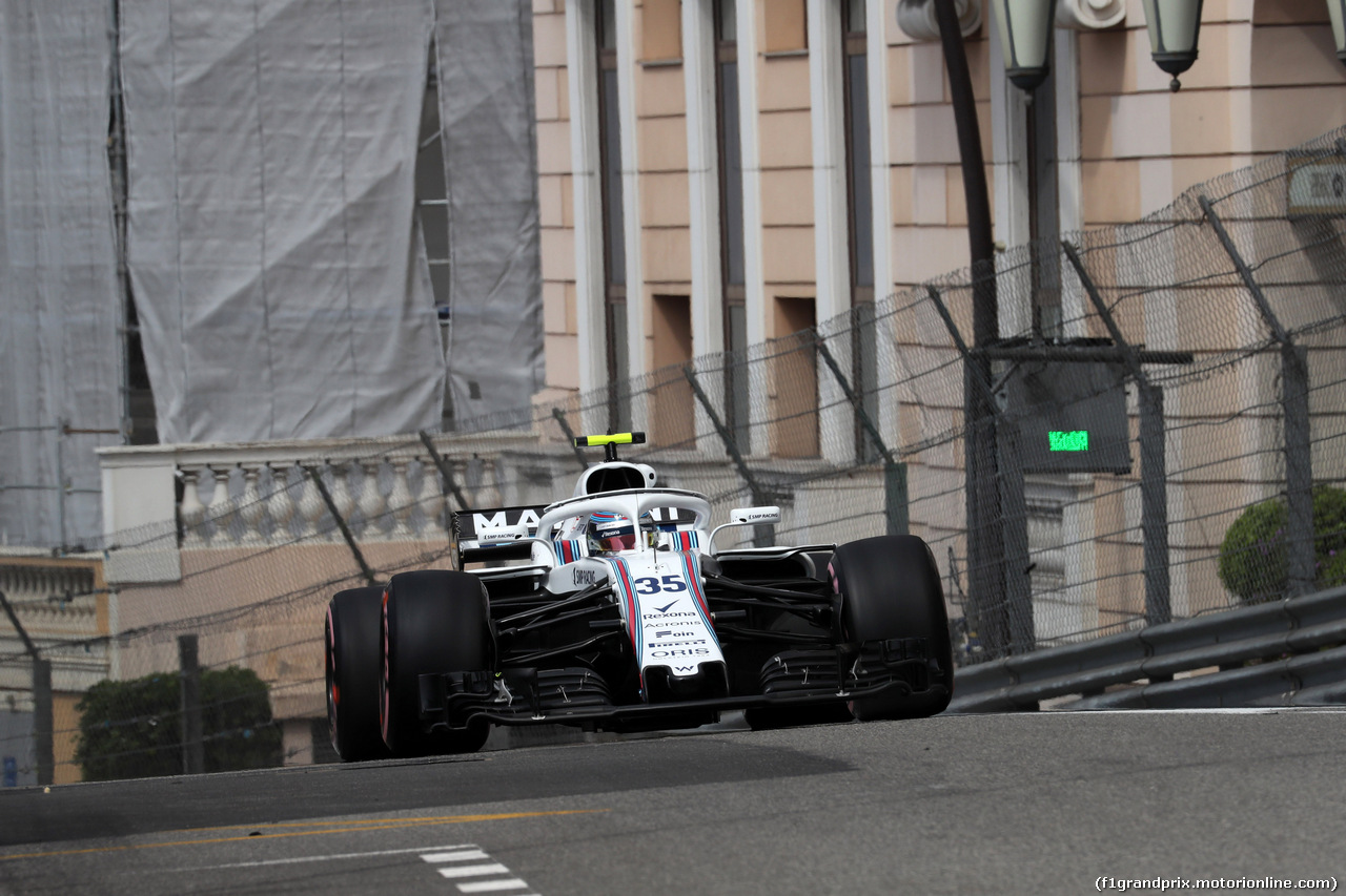 GP MONACO, 23.05.2018 - Prove Libere 1, Sergey Sirotkin (RUS) Williams FW41