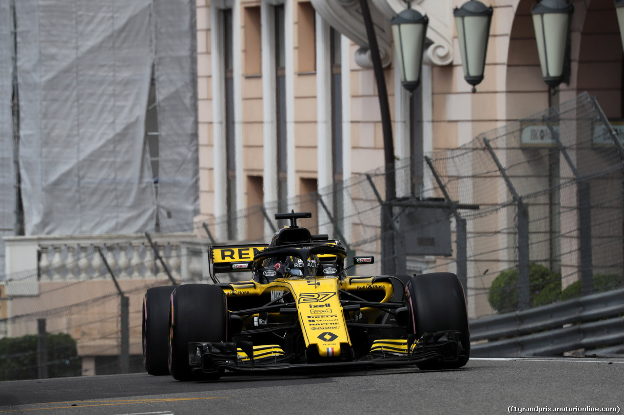 GP MONACO, 23.05.2018 - Prove Libere 1, Nico Hulkenberg (GER) Renault Sport F1 Team RS18
