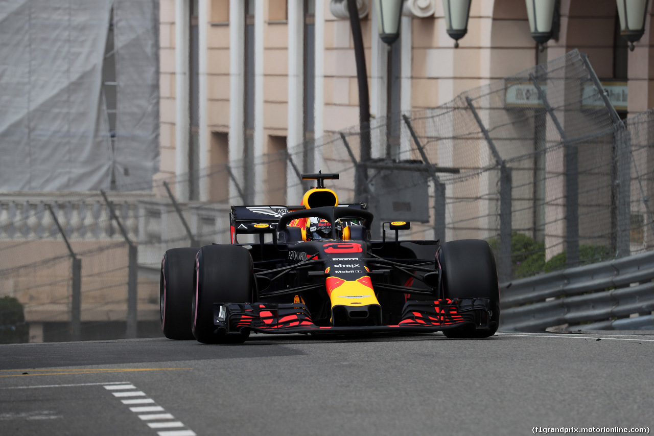 GP MONACO, 23.05.2018 - Prove Libere 1, Daniel Ricciardo (AUS) Red Bull Racing RB14