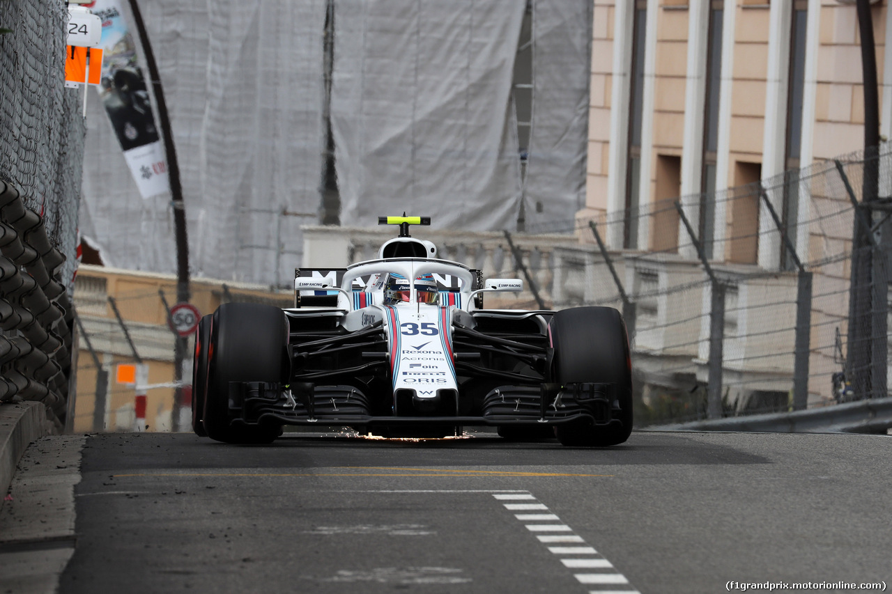 GP MONACO, 23.05.2018 - Prove Libere 1, Sergey Sirotkin (RUS) Williams FW41