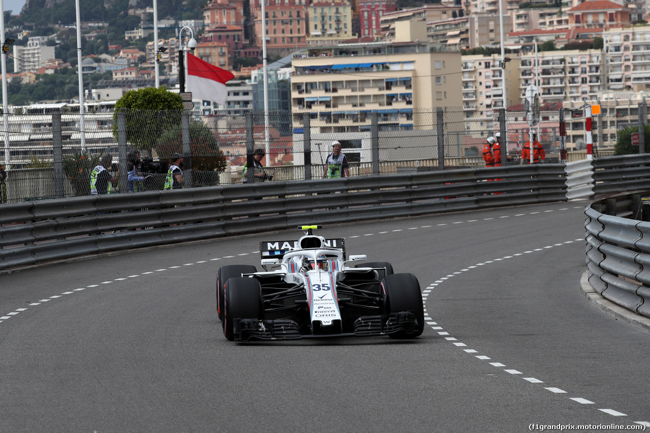 GP MONACO, 23.05.2018 - Prove Libere 1, Sergey Sirotkin (RUS) Williams FW41