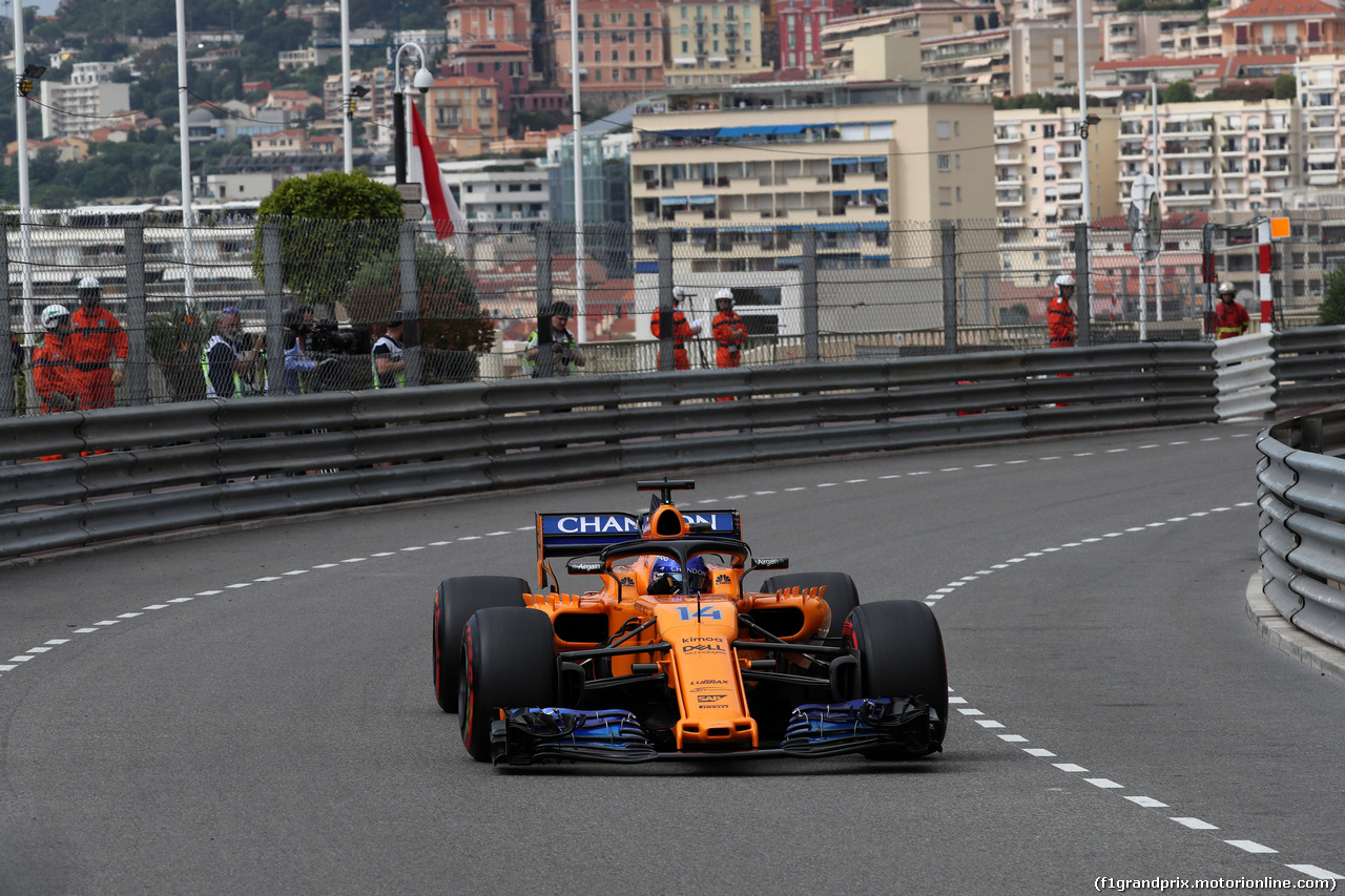 GP MONACO, 23.05.2018 - Prove Libere 1, Fernando Alonso (ESP) McLaren MCL33
