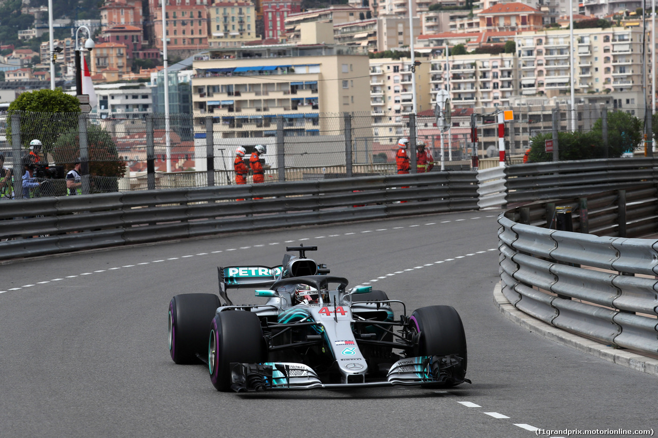 GP MONACO, 23.05.2018 - Prove Libere 1, Lewis Hamilton (GBR) Mercedes AMG F1 W09