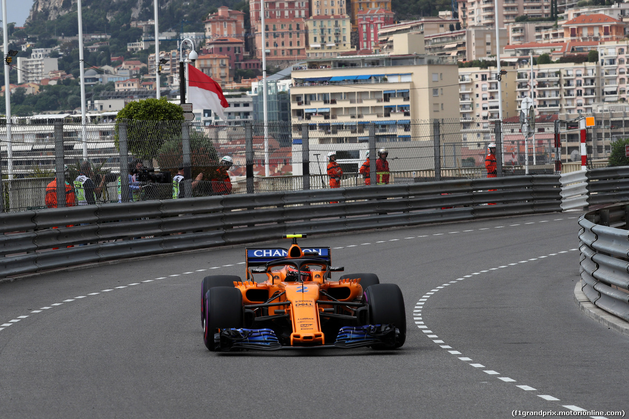 GP MONACO, 23.05.2018 - Prove Libere 1, Stoffel Vandoorne (BEL) McLaren MCL33