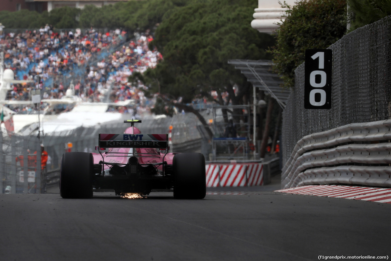 GP MONACO, 23.05.2018 - Prove Libere 1, Esteban Ocon (FRA) Sahara Force India F1 VJM11