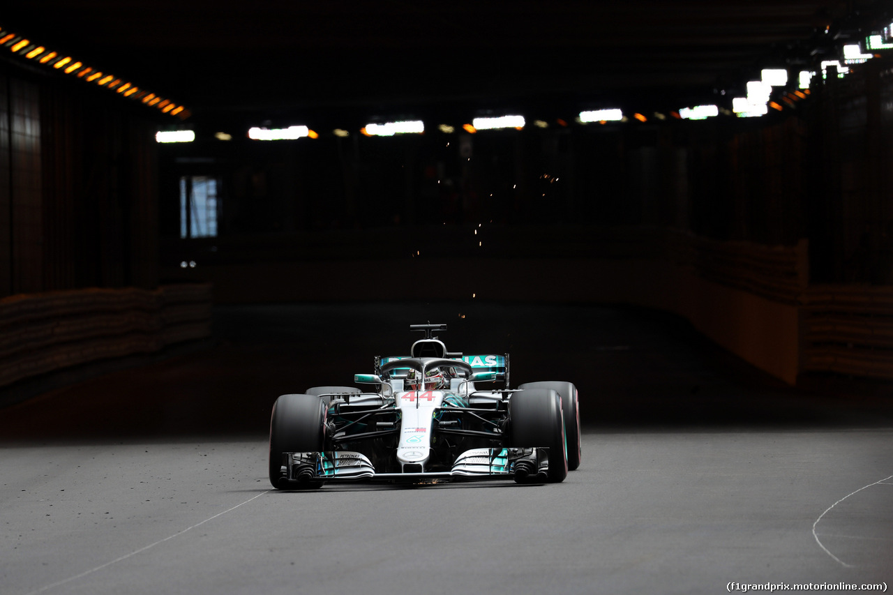 GP MONACO, 23.05.2018 - Prove Libere 1, Lewis Hamilton (GBR) Mercedes AMG F1 W09