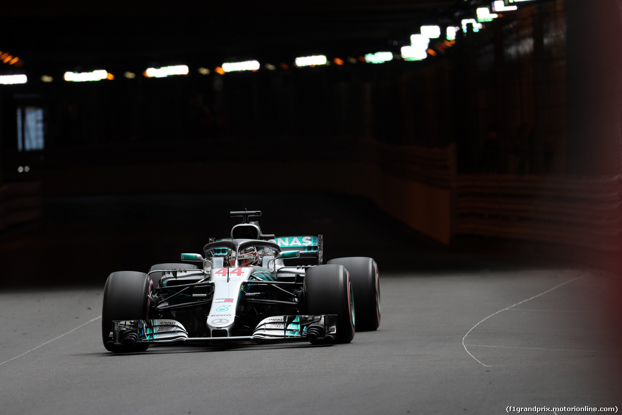 GP MONACO, 23.05.2018 - Prove Libere 1, Lewis Hamilton (GBR) Mercedes AMG F1 W09