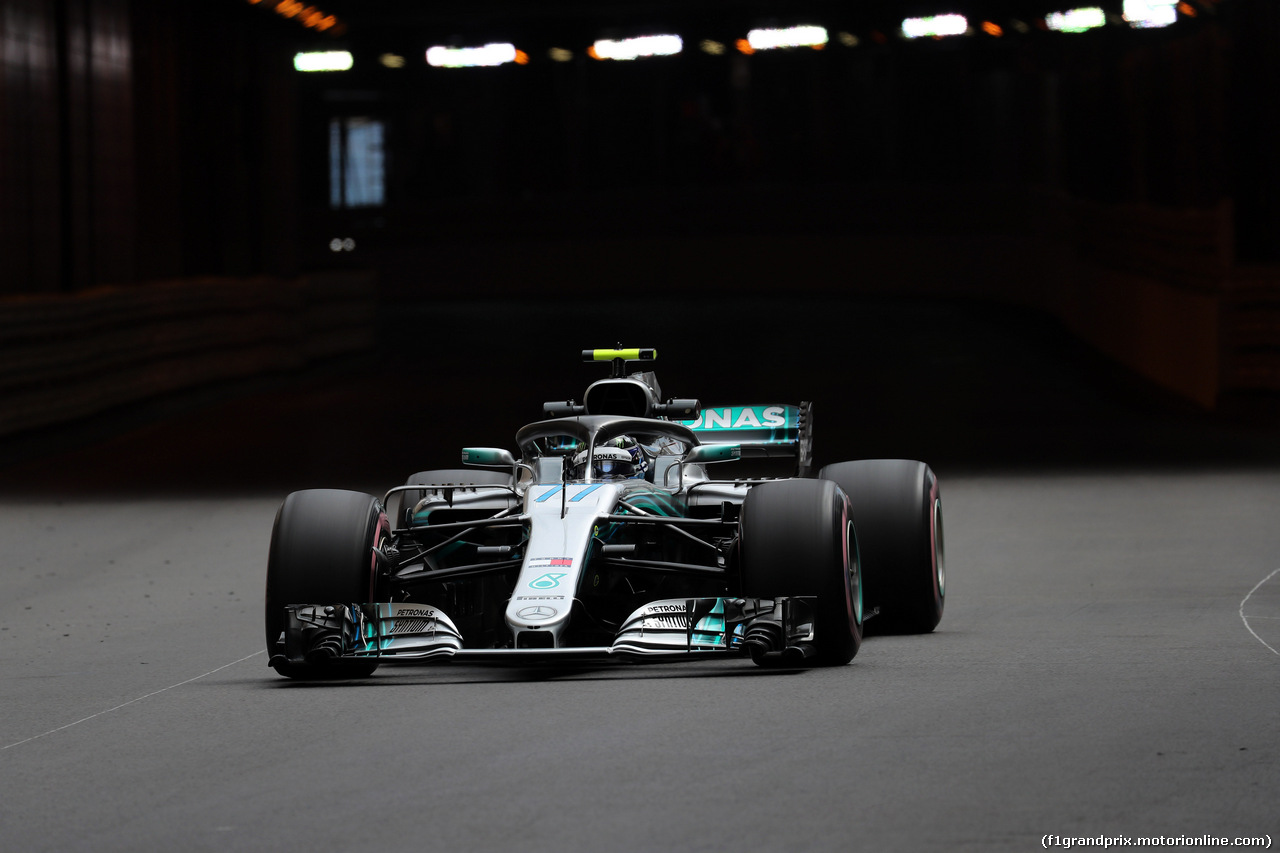 GP MONACO, 23.05.2018 - Prove Libere 1, Valtteri Bottas (FIN) Mercedes AMG F1 W09