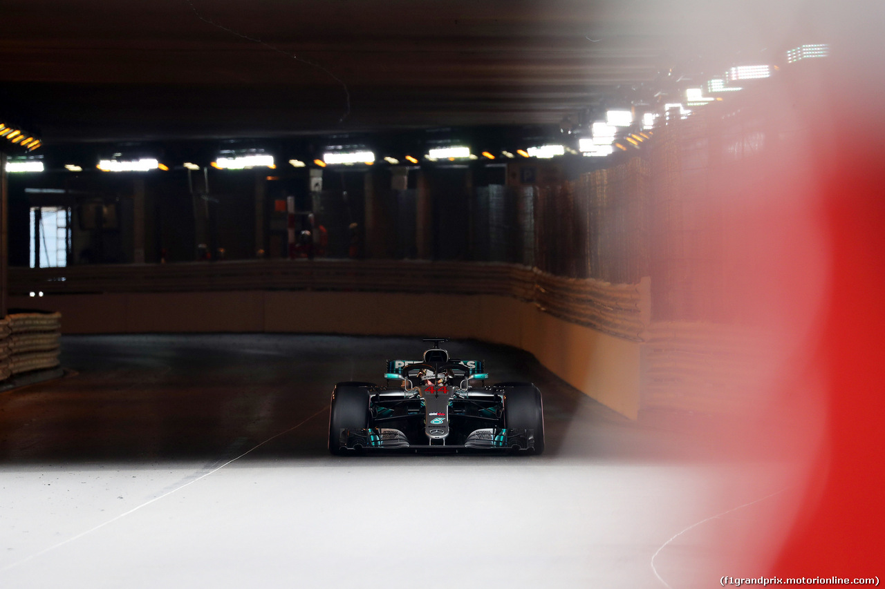 GP MONACO, 23.05.2018 - Prove Libere 1, Lewis Hamilton (GBR) Mercedes AMG F1 W09